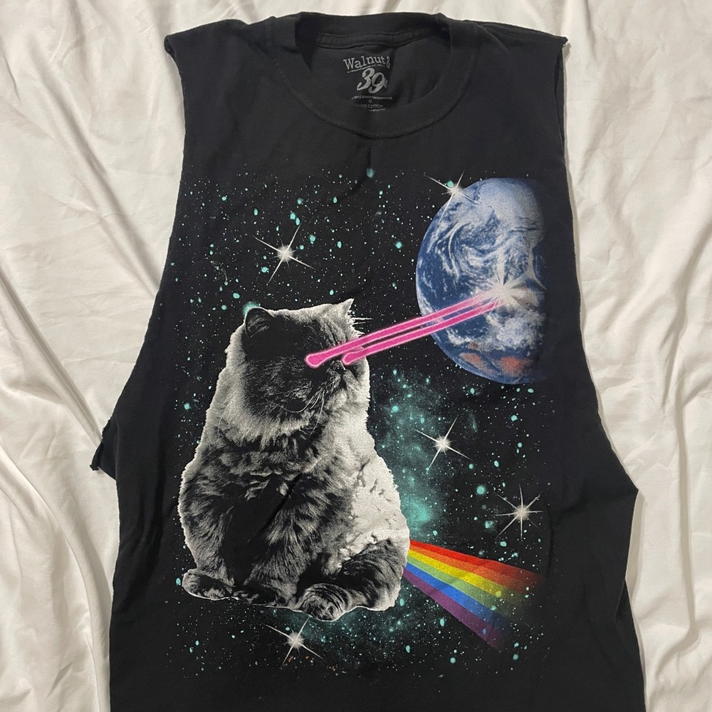Cat muscle shirt